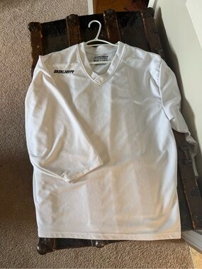 Bauer White Team Hockey Pullover Jersey